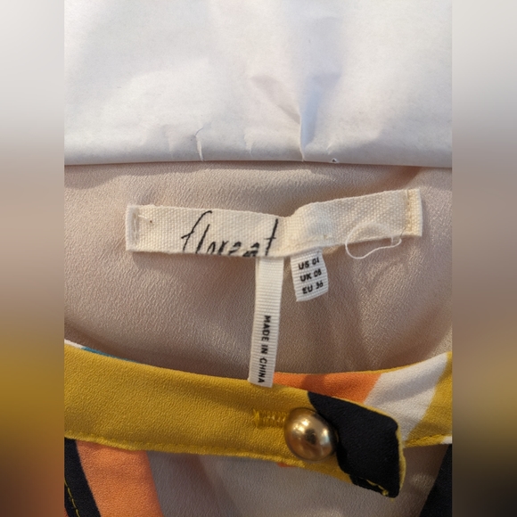 Anthropologie rich multicolored silky dress with pockets, size 4. Worn once - Picture 6 of 8